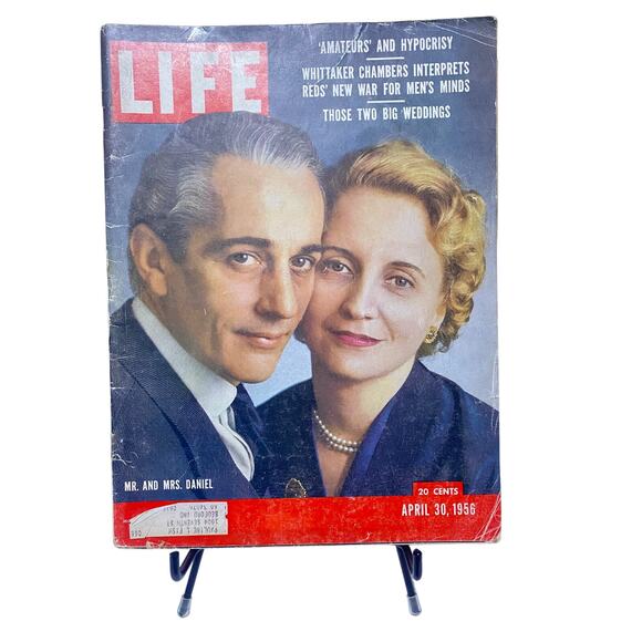 LIFE Other - LIFE Magazine April 30 1956 Mr & Mrs Clifton Daniel Margaret Truman Cover